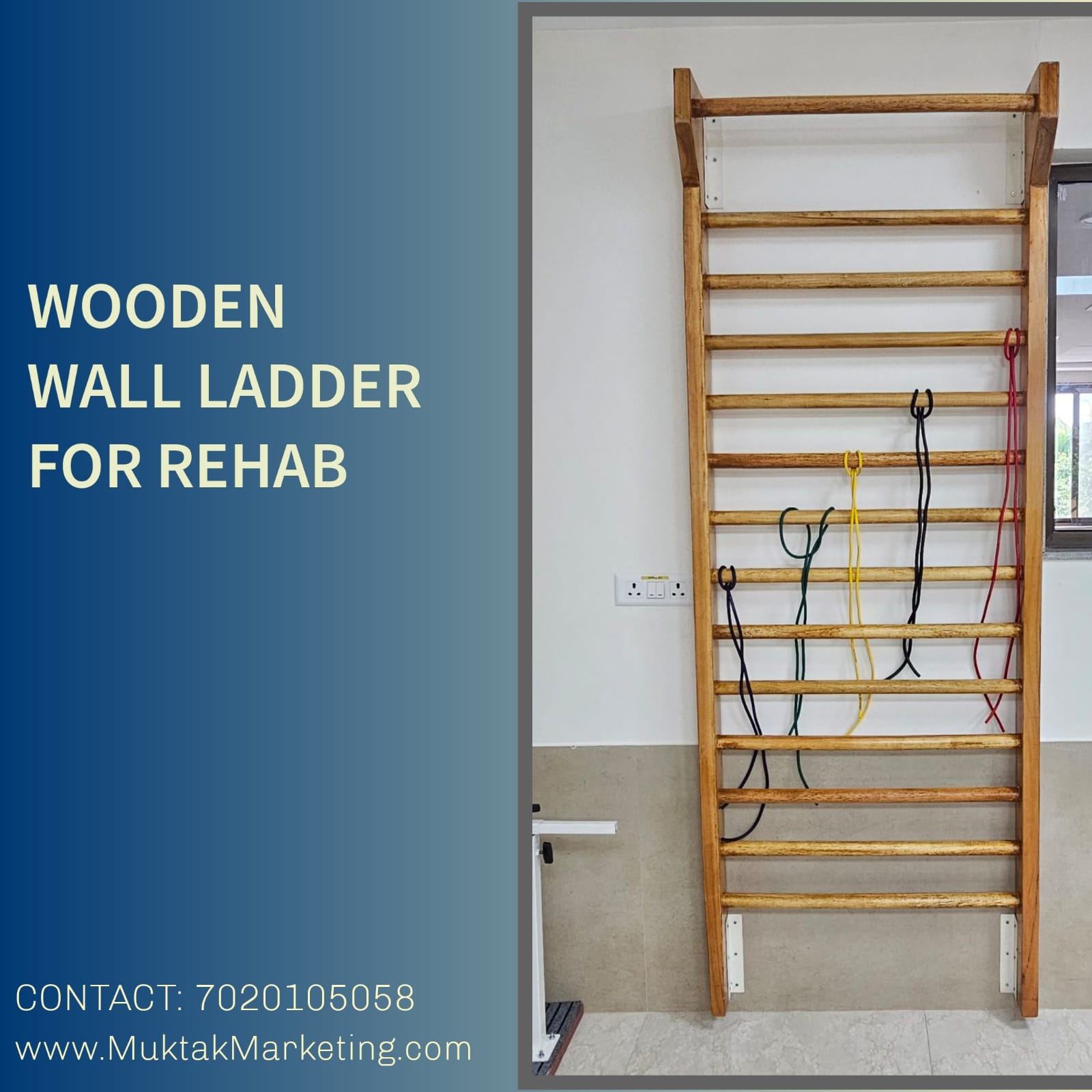 Wooden Wall Ladder